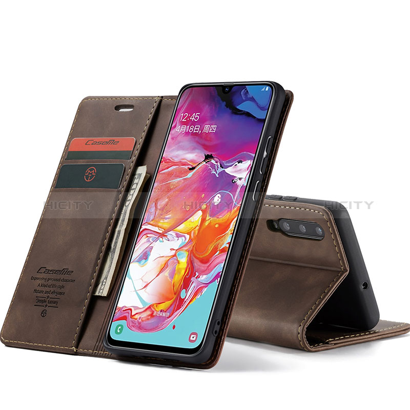 Funda de Cuero Cartera con Soporte Carcasa C01S para Samsung Galaxy A70S