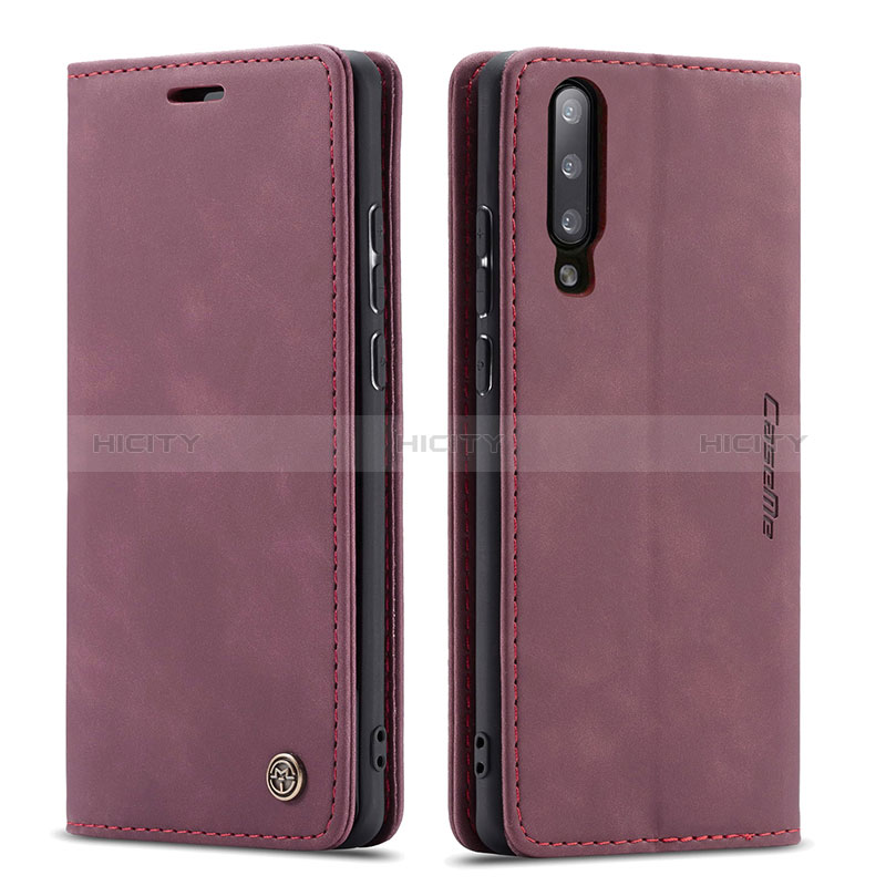 Funda de Cuero Cartera con Soporte Carcasa C01S para Samsung Galaxy A70S Rojo Rosa