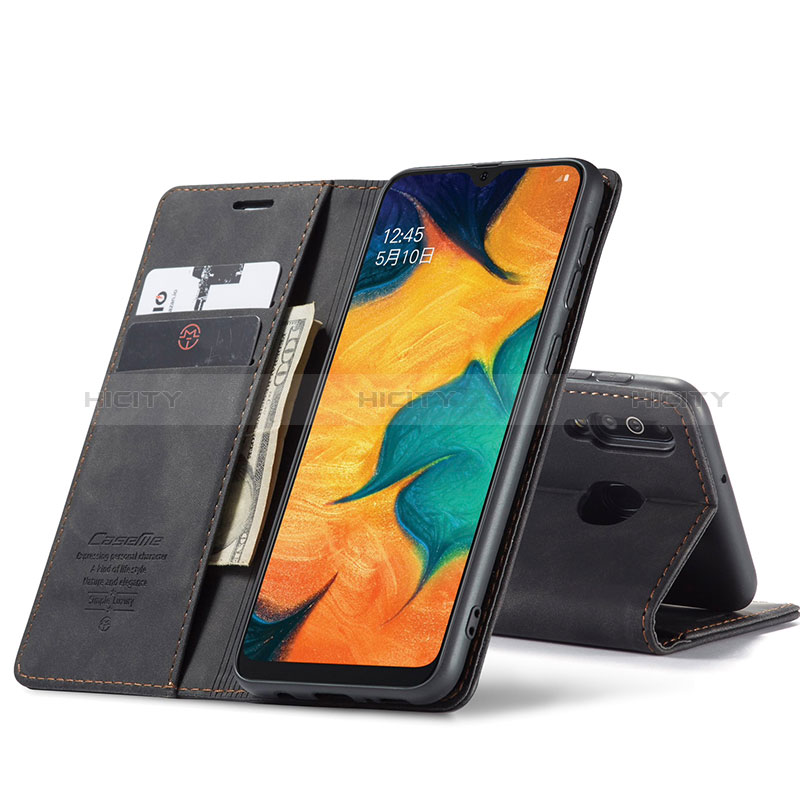 Funda de Cuero Cartera con Soporte Carcasa C01S para Samsung Galaxy M30