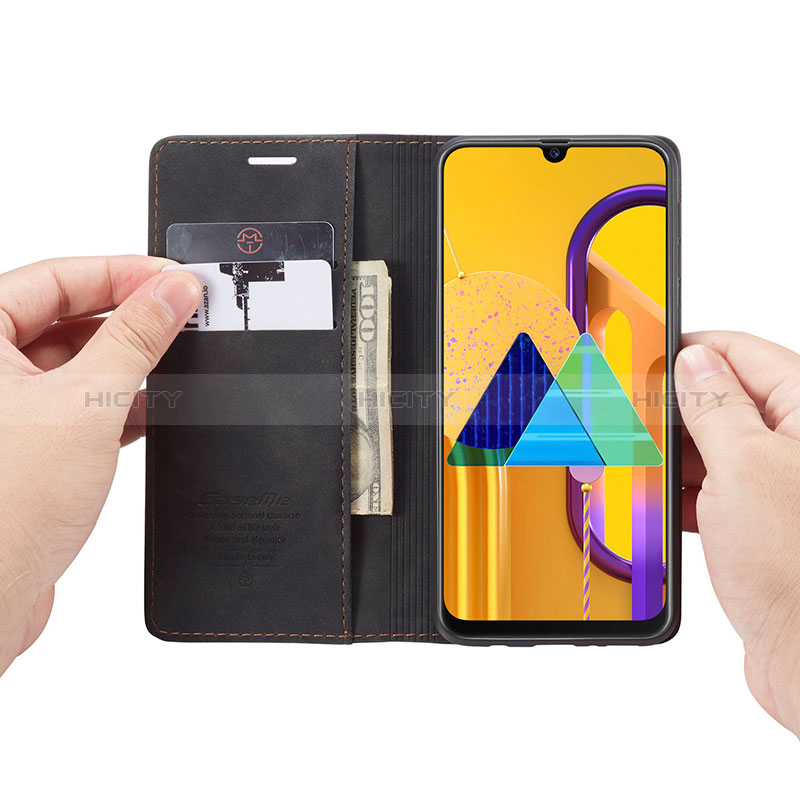 Funda de Cuero Cartera con Soporte Carcasa C01S para Samsung Galaxy M30s