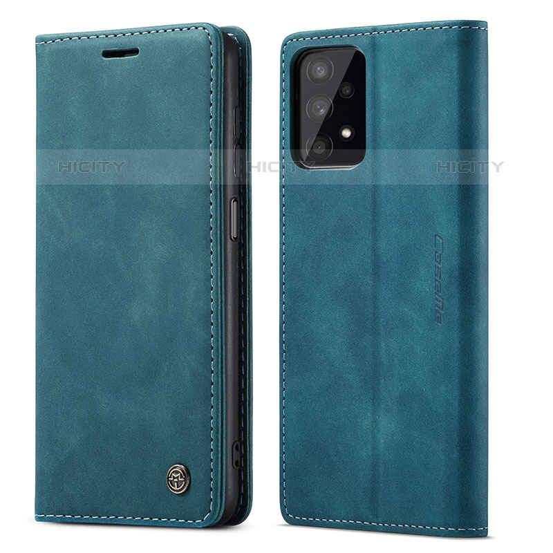 Funda de Cuero Cartera con Soporte Carcasa C01S para Samsung Galaxy M32 5G Azul