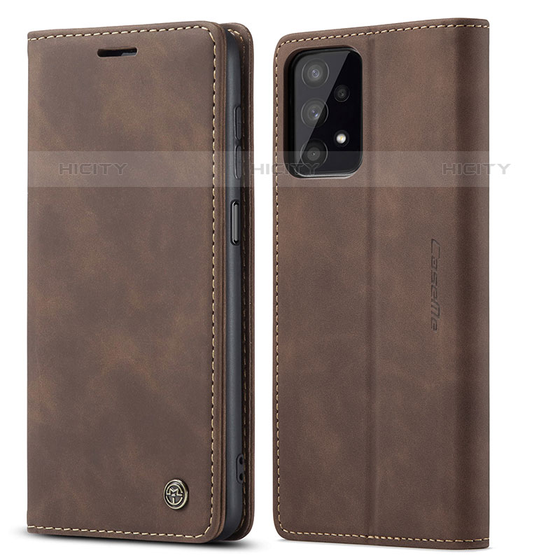 Funda de Cuero Cartera con Soporte Carcasa C01S para Samsung Galaxy M32 5G Marron