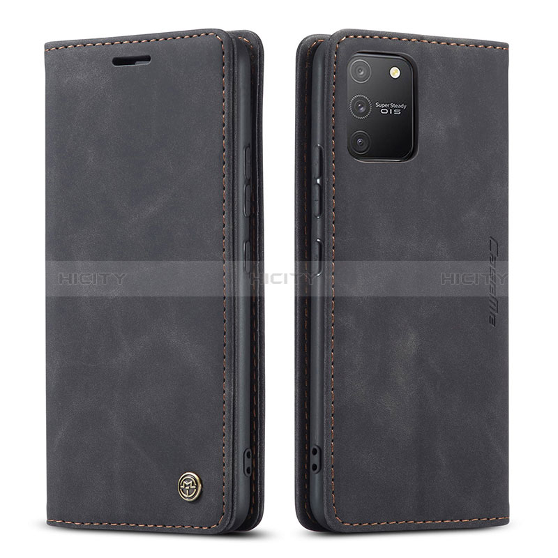 Funda de Cuero Cartera con Soporte Carcasa C01S para Samsung Galaxy S10 Lite Negro