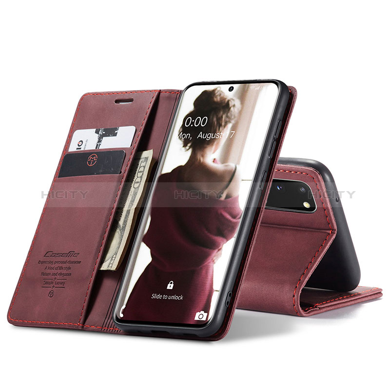 Funda de Cuero Cartera con Soporte Carcasa C01S para Samsung Galaxy S20