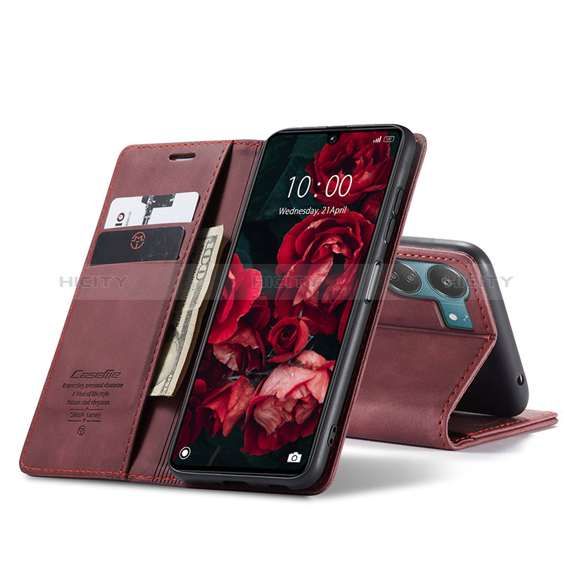 Funda de Cuero Cartera con Soporte Carcasa C01S para Xiaomi Poco C65