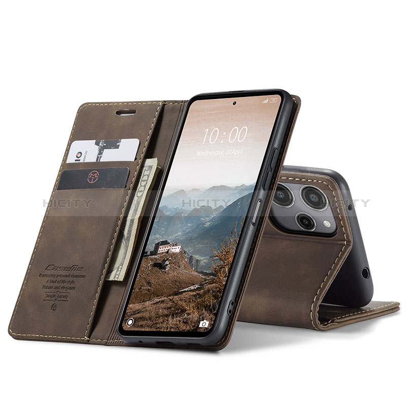 Funda de Cuero Cartera con Soporte Carcasa C01S para Xiaomi Poco M6 Pro 5G