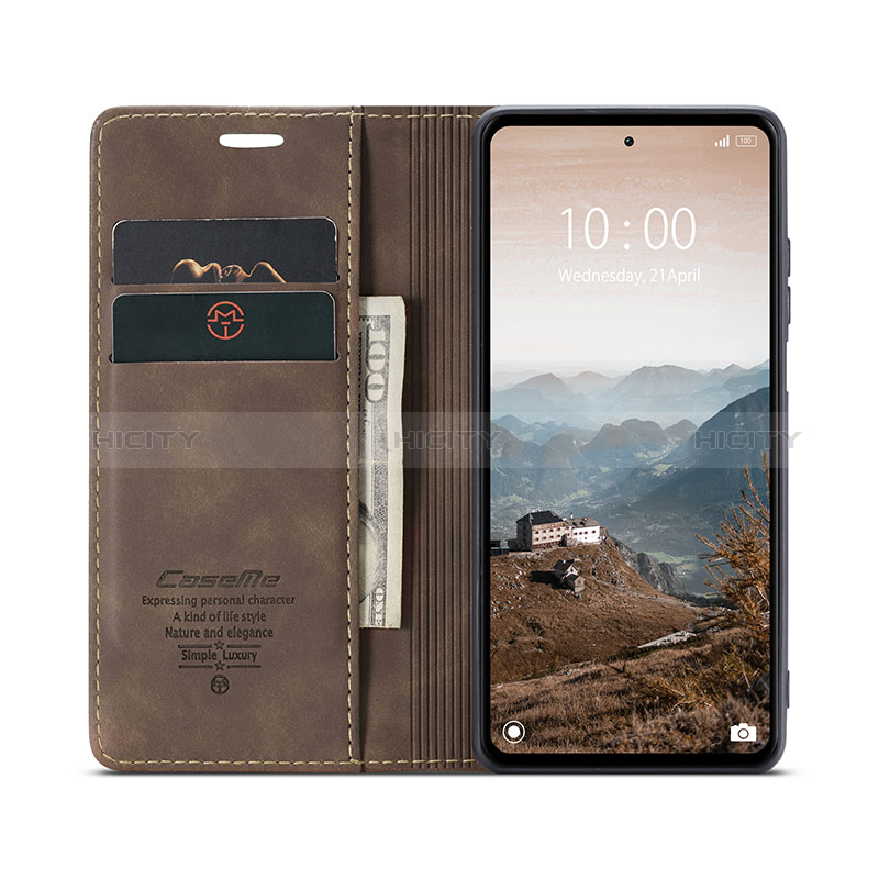 Funda de Cuero Cartera con Soporte Carcasa C01S para Xiaomi Poco M6 Pro 5G