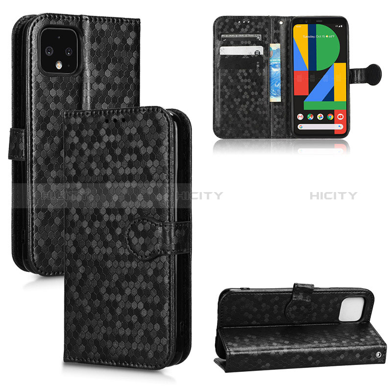 Funda de Cuero Cartera con Soporte Carcasa C01X para Google Pixel 4