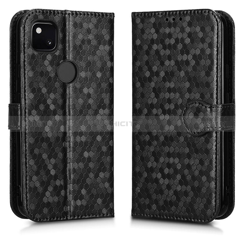 Funda de Cuero Cartera con Soporte Carcasa C01X para Google Pixel 4a