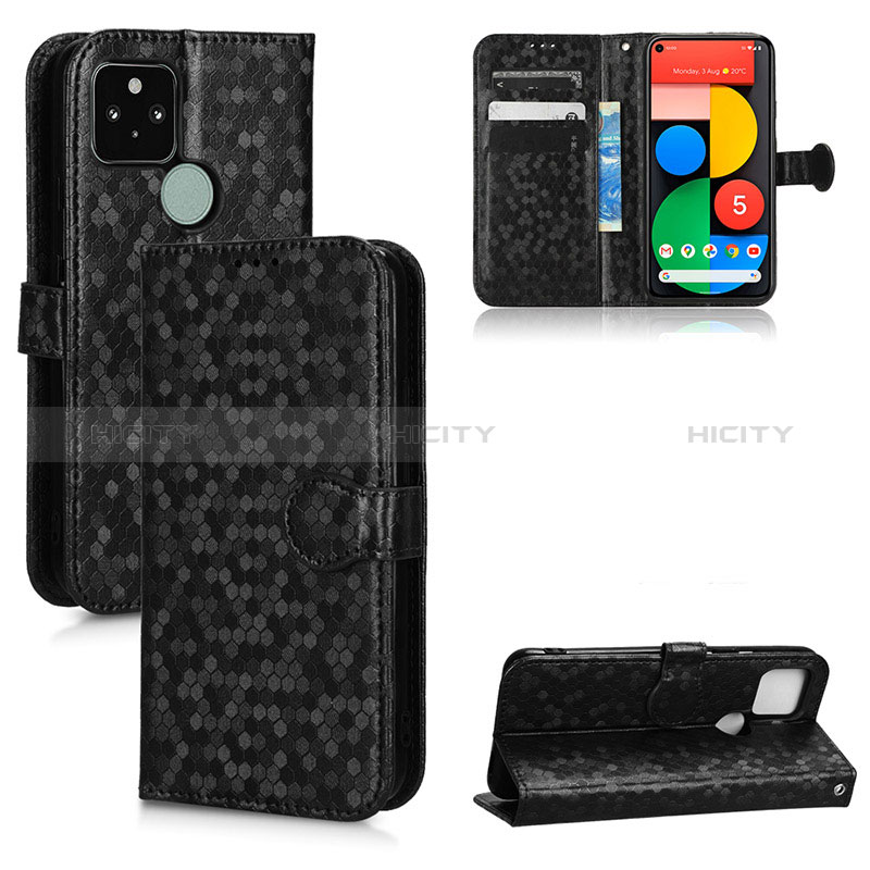 Funda de Cuero Cartera con Soporte Carcasa C01X para Google Pixel 5