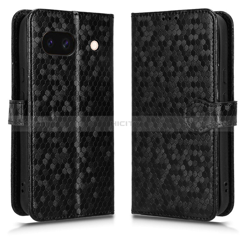 Funda de Cuero Cartera con Soporte Carcasa C01X para Google Pixel 8a 5G Negro