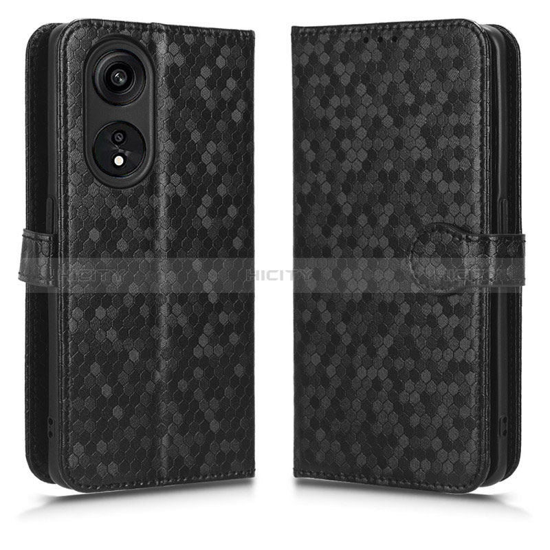 Funda de Cuero Cartera con Soporte Carcasa C01X para Huawei Honor X5 Plus Negro