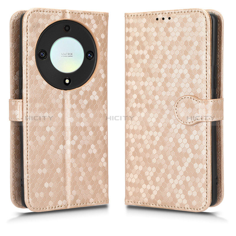 Funda de Cuero Cartera con Soporte Carcasa C01X para Huawei Honor X9a 5G Oro