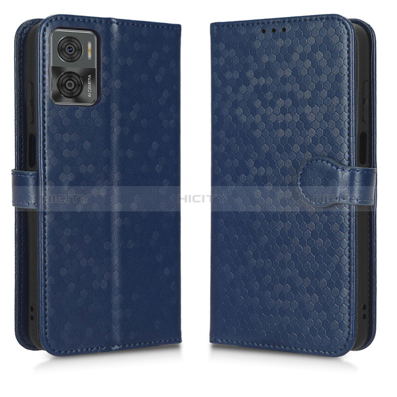 Funda de Cuero Cartera con Soporte Carcasa C01X para Motorola Moto E22