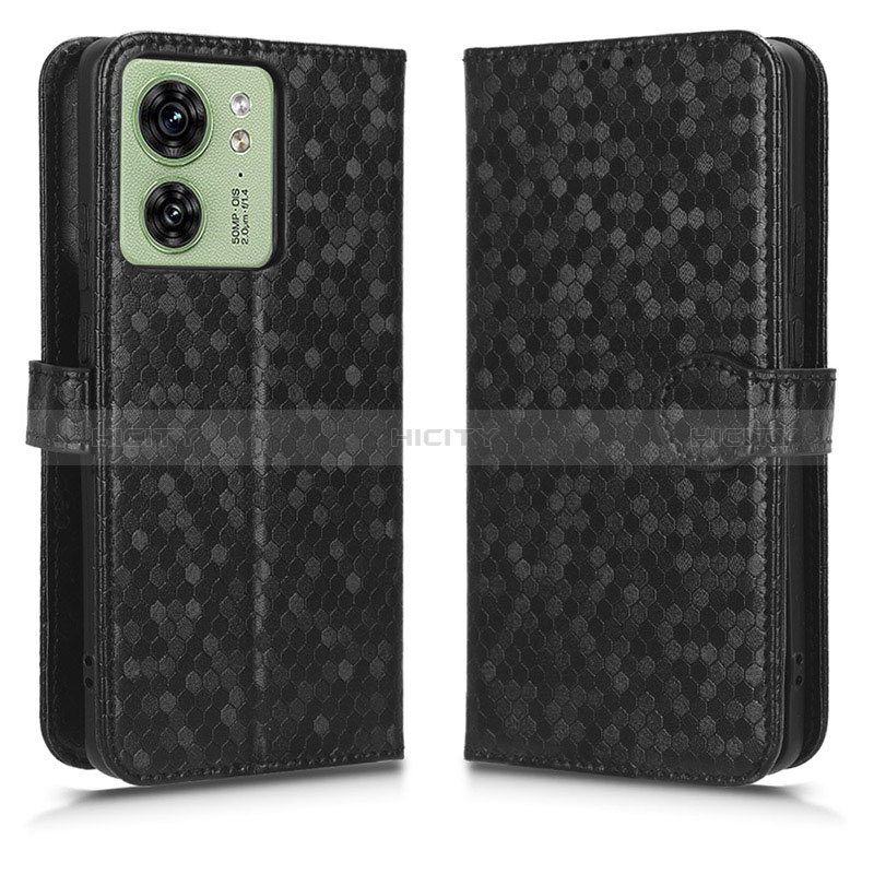 Funda de Cuero Cartera con Soporte Carcasa C01X para Motorola Moto Edge (2023) 5G Negro