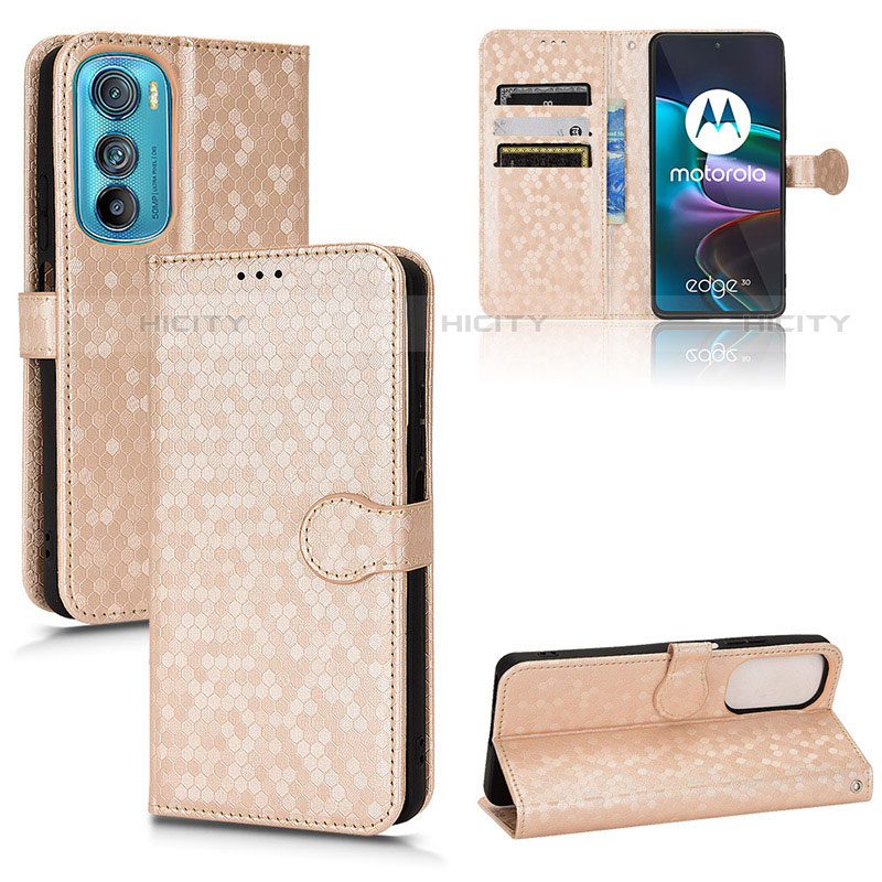 Funda de Cuero Cartera con Soporte Carcasa C01X para Motorola Moto Edge 30 5G