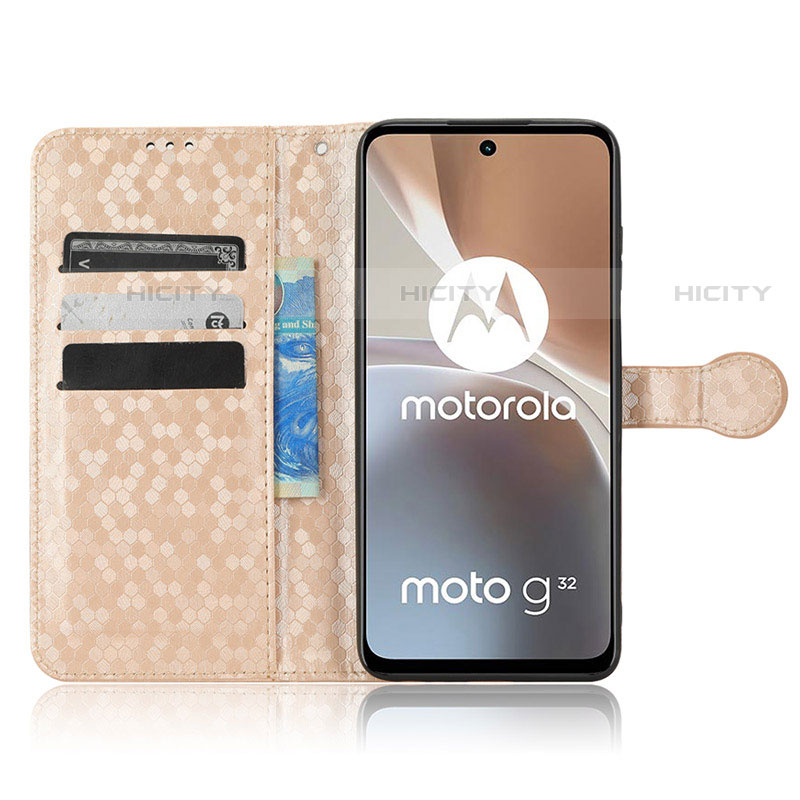 Funda de Cuero Cartera con Soporte Carcasa C01X para Motorola Moto G32