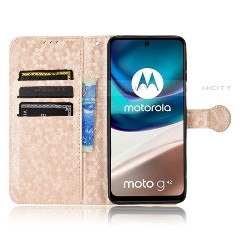 Funda de Cuero Cartera con Soporte Carcasa C01X para Motorola Moto G42