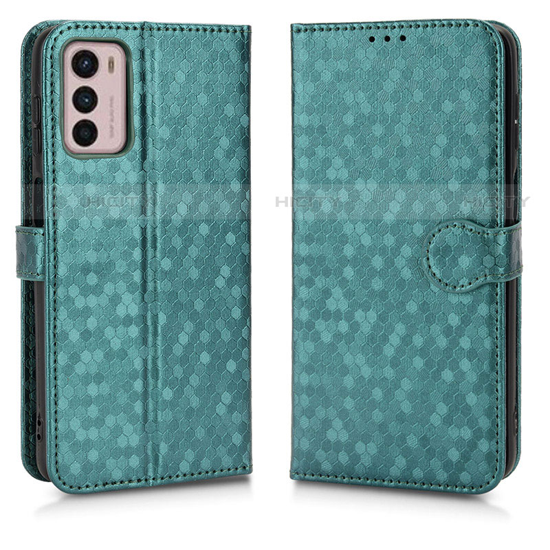 Funda de Cuero Cartera con Soporte Carcasa C01X para Motorola Moto G42 Verde