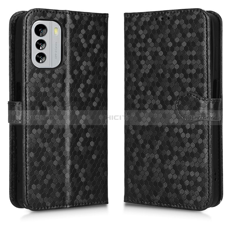 Funda de Cuero Cartera con Soporte Carcasa C01X para Nokia G60 5G Negro