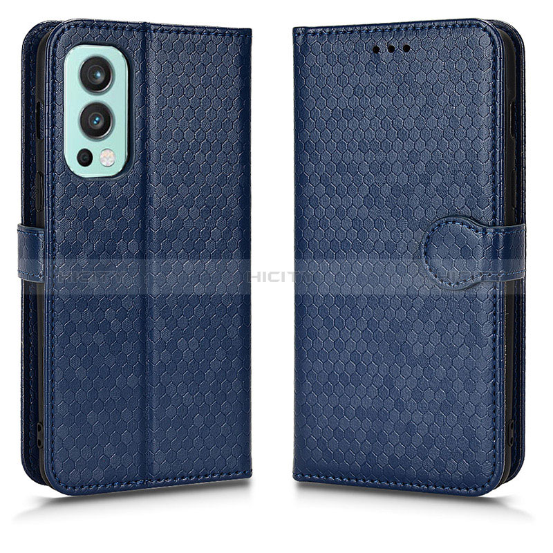 Funda de Cuero Cartera con Soporte Carcasa C01X para OnePlus Nord 2 5G Azul