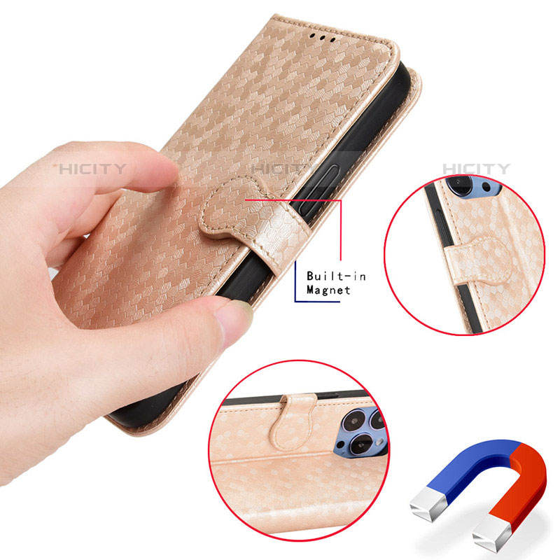 Funda de Cuero Cartera con Soporte Carcasa C01X para Oppo A74 4G