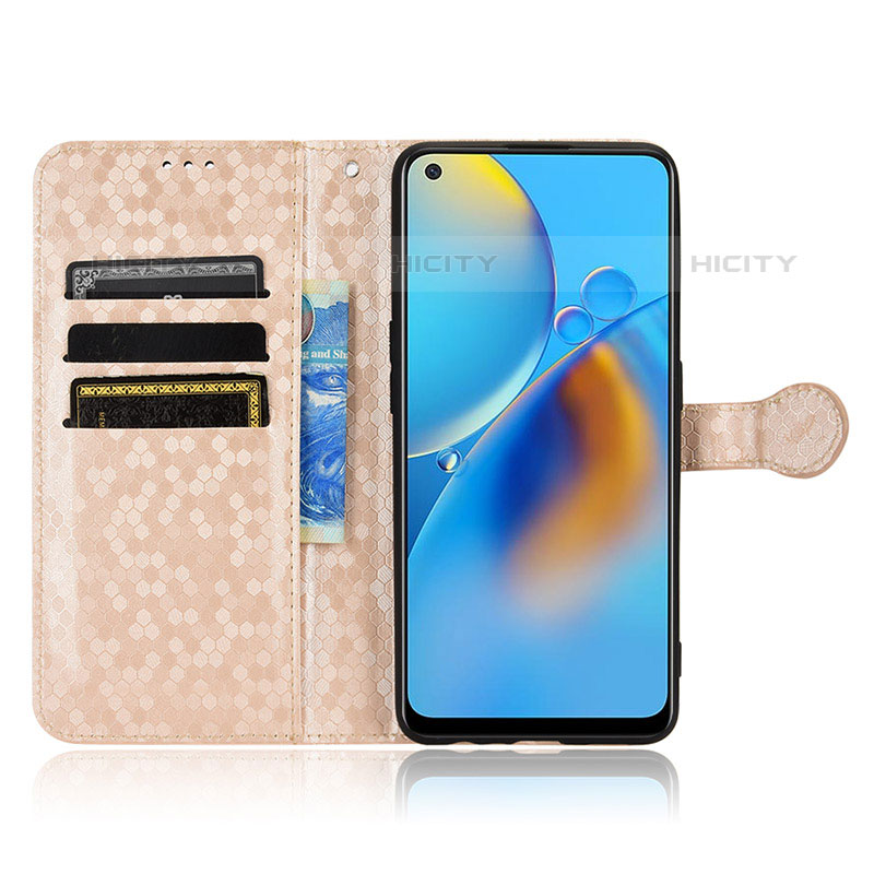 Funda de Cuero Cartera con Soporte Carcasa C01X para Oppo A74 4G