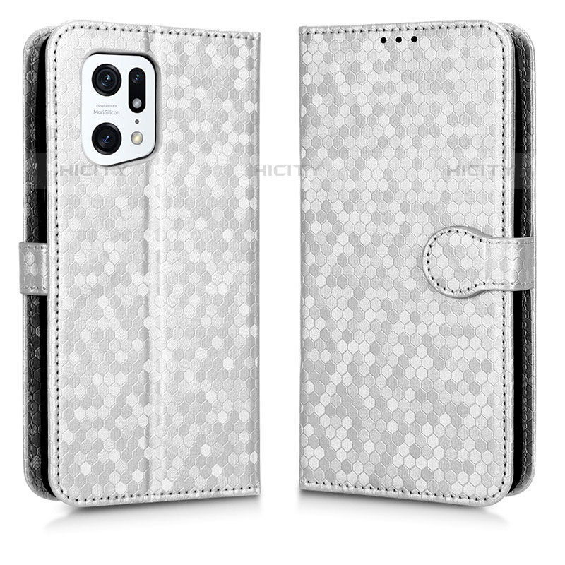 Funda de Cuero Cartera con Soporte Carcasa C01X para Oppo Find X5 Pro 5G