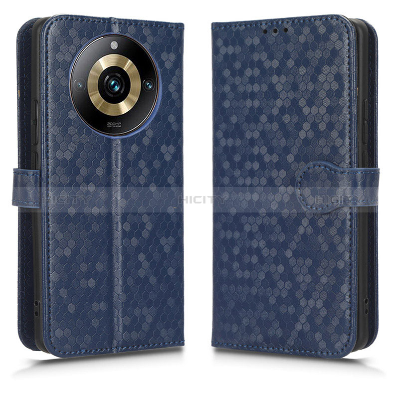 Funda de Cuero Cartera con Soporte Carcasa C01X para Realme 11 Pro 5G Azul