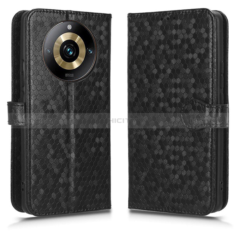 Funda de Cuero Cartera con Soporte Carcasa C01X para Realme 11 Pro+ Plus 5G Negro