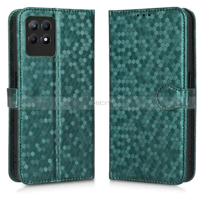 Funda de Cuero Cartera con Soporte Carcasa C01X para Realme Narzo 50 4G Verde