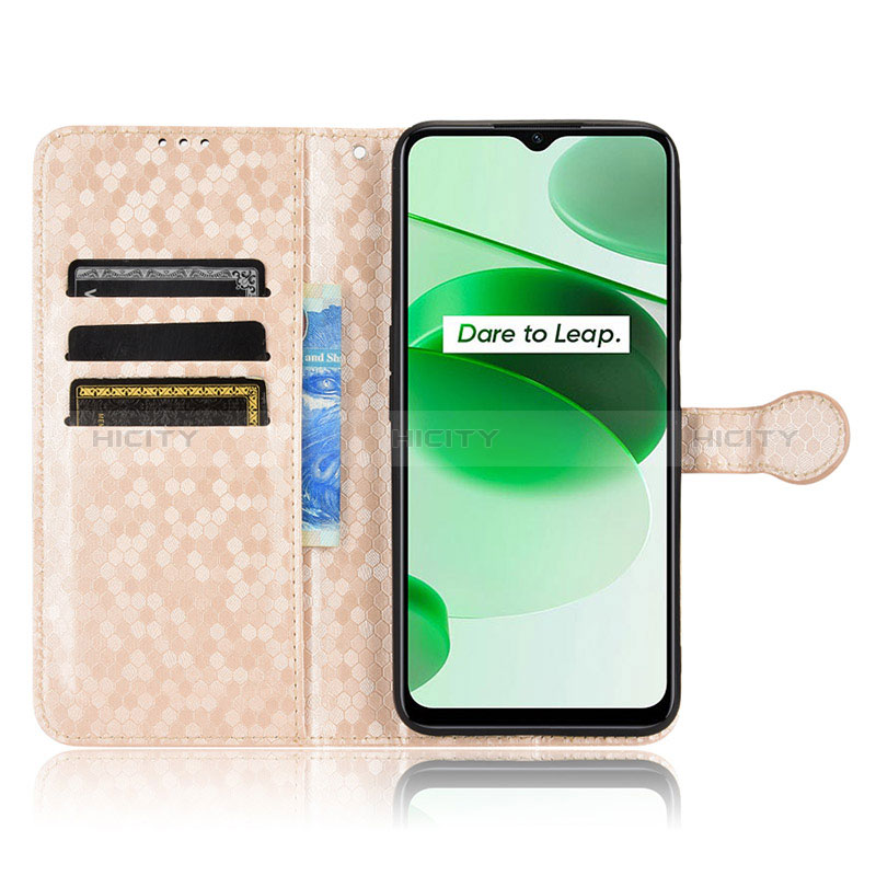 Funda de Cuero Cartera con Soporte Carcasa C01X para Realme Narzo 50A Prime