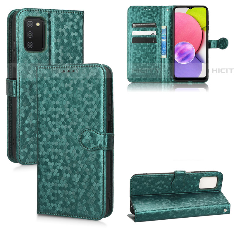 Funda de Cuero Cartera con Soporte Carcasa C01X para Samsung Galaxy A03s