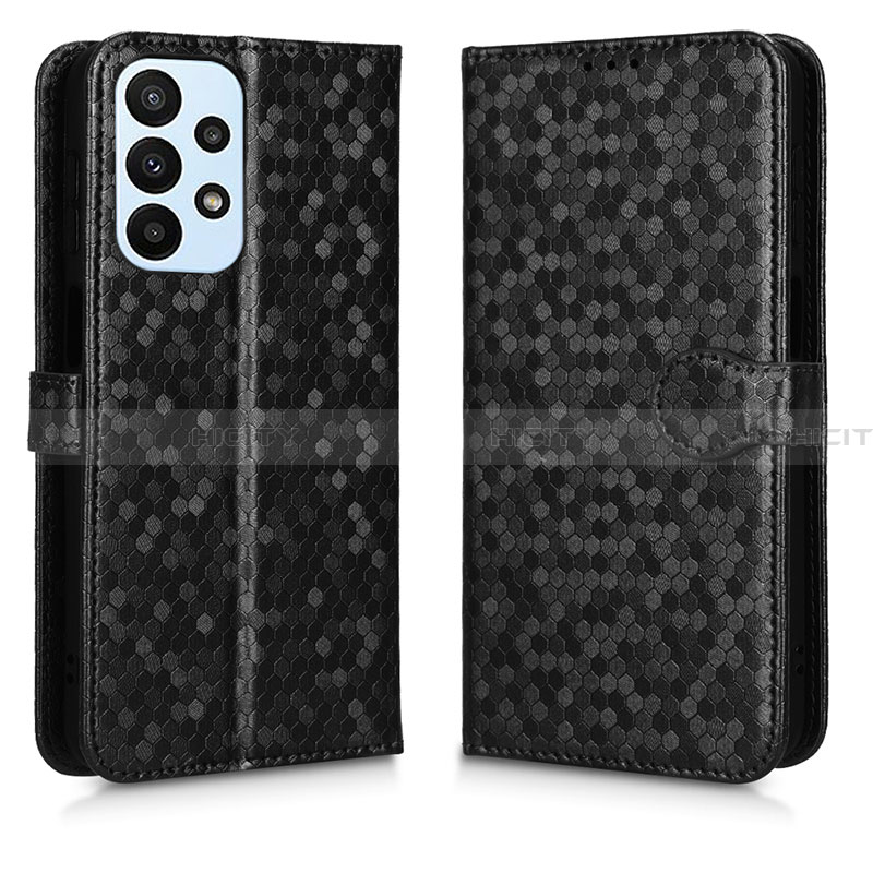 Funda de Cuero Cartera con Soporte Carcasa C01X para Samsung Galaxy A23 4G Negro