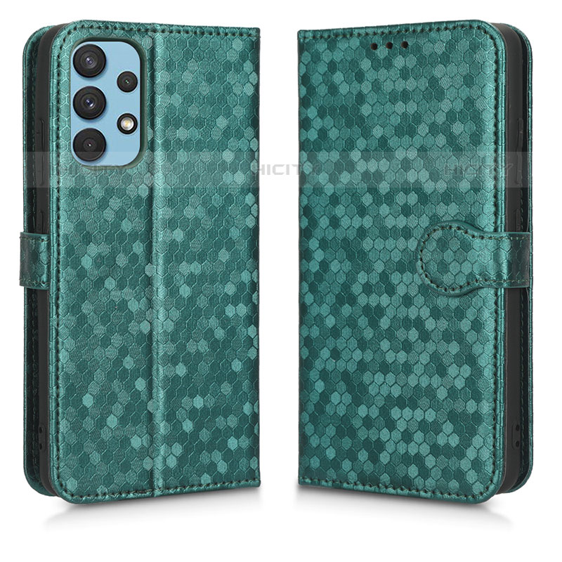 Funda de Cuero Cartera con Soporte Carcasa C01X para Samsung Galaxy M32 5G Verde