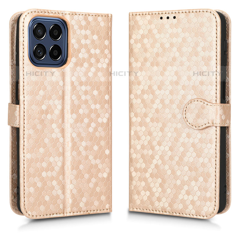 Funda de Cuero Cartera con Soporte Carcasa C01X para Samsung Galaxy M33 5G Oro