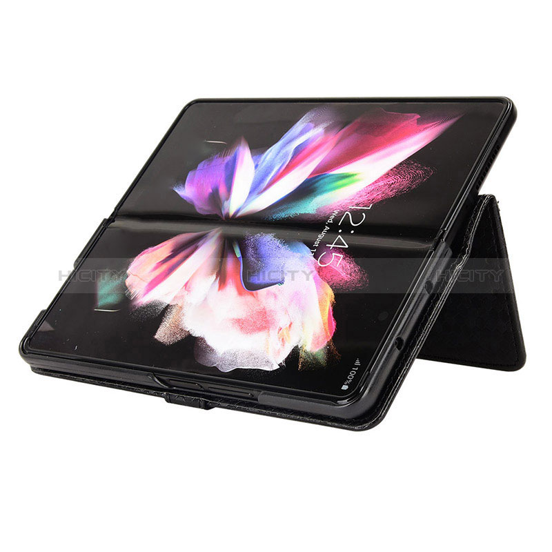 Funda de Cuero Cartera con Soporte Carcasa C01X para Samsung Galaxy Z Fold3 5G