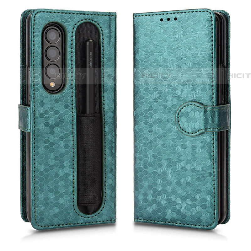 Funda de Cuero Cartera con Soporte Carcasa C01X para Samsung Galaxy Z Fold4 5G