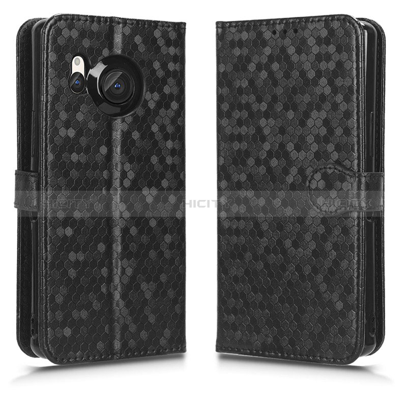 Funda de Cuero Cartera con Soporte Carcasa C01X para Sharp Aquos R8