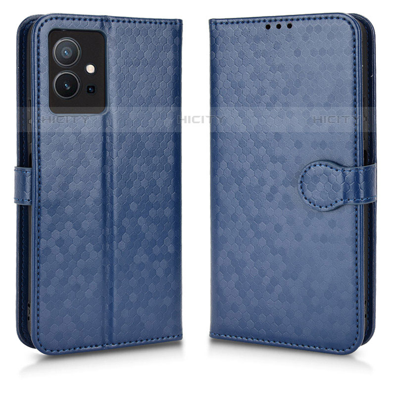 Funda de Cuero Cartera con Soporte Carcasa C01X para Vivo iQOO Z6 5G Azul