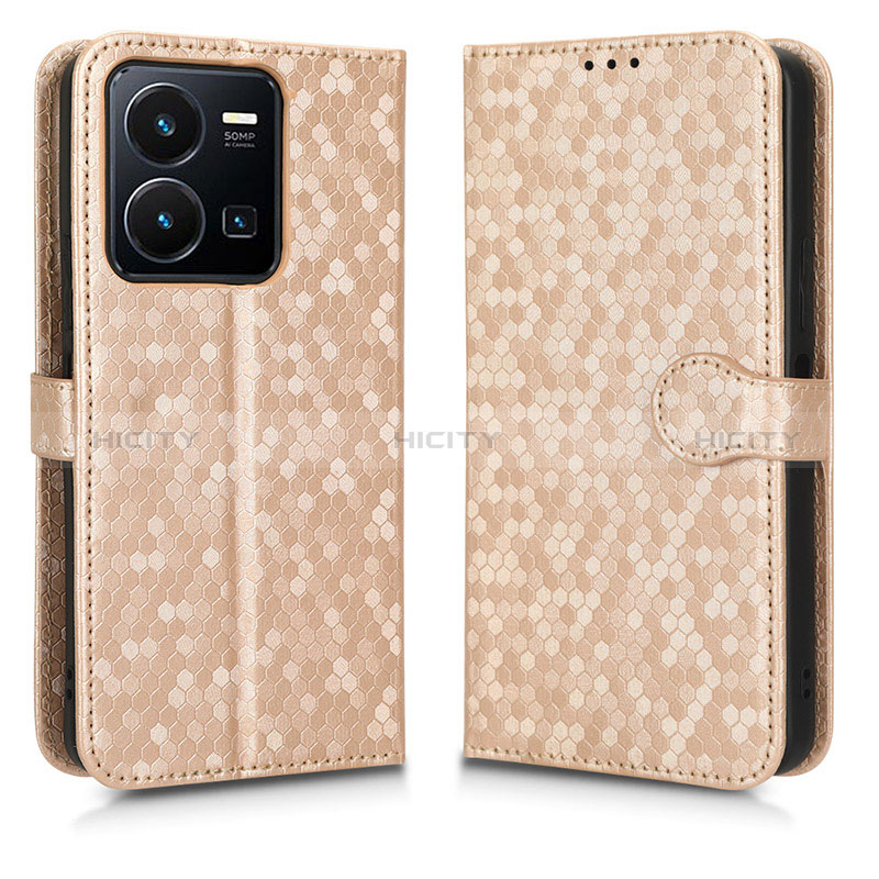 Funda de Cuero Cartera con Soporte Carcasa C01X para Vivo Y35 4G