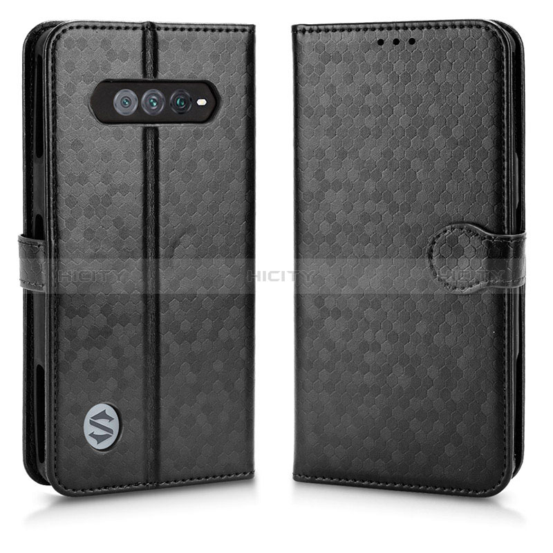 Funda de Cuero Cartera con Soporte Carcasa C01X para Xiaomi Black Shark 4S 5G Negro