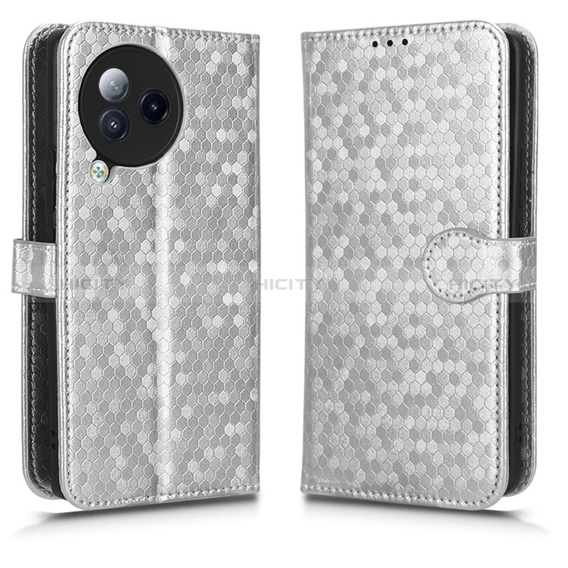 Funda de Cuero Cartera con Soporte Carcasa C01X para Xiaomi Civi 3 5G Plata