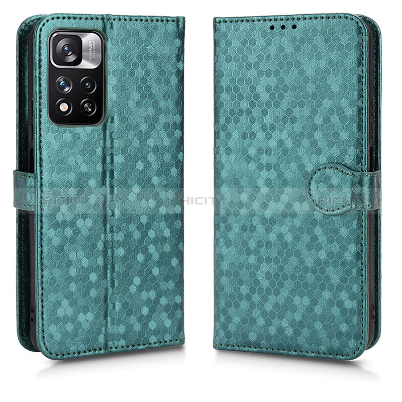 Funda de Cuero Cartera con Soporte Carcasa C01X para Xiaomi Mi 11i 5G (2022) Verde