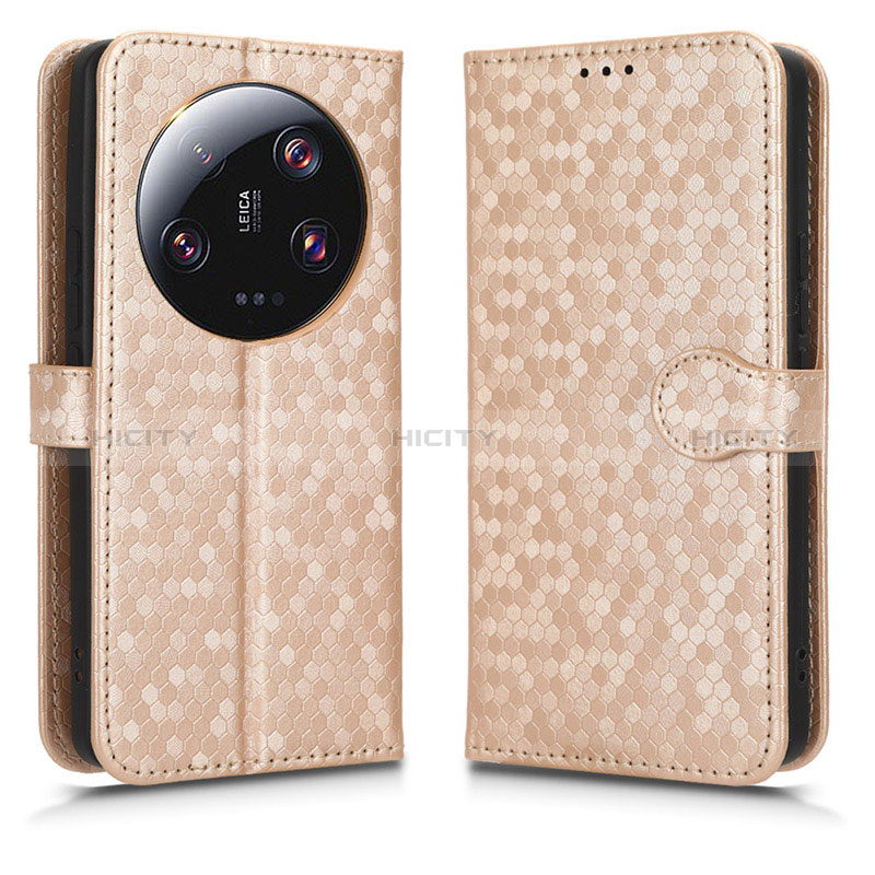 Funda de Cuero Cartera con Soporte Carcasa C01X para Xiaomi Mi 13 Ultra 5G Oro