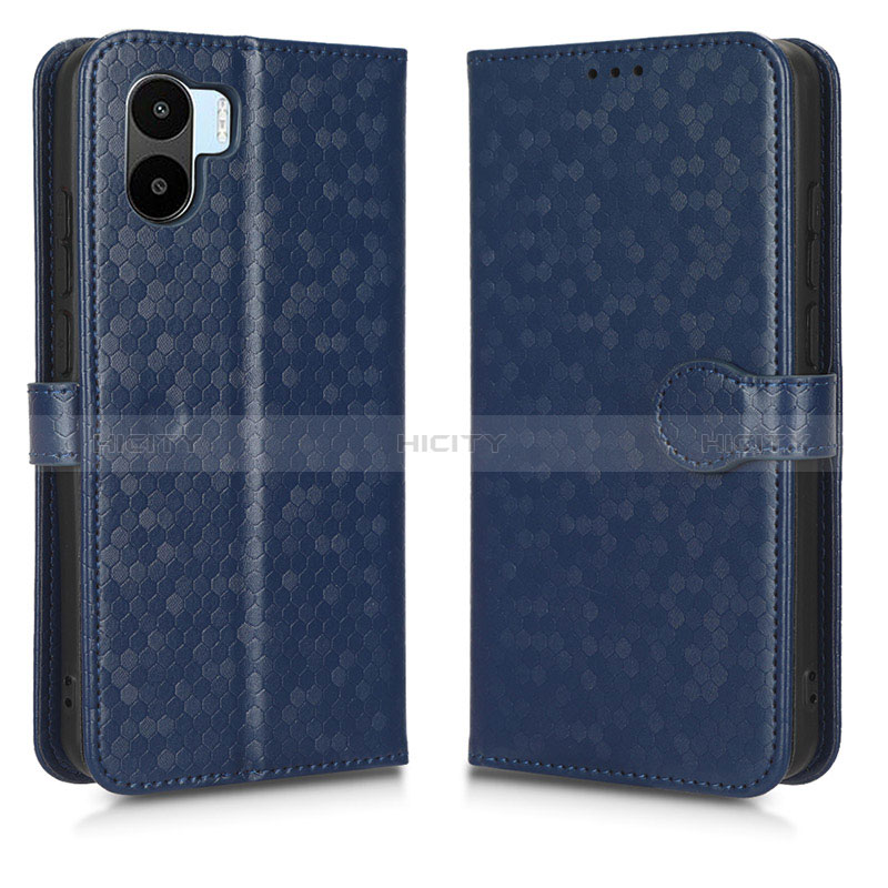 Funda de Cuero Cartera con Soporte Carcasa C01X para Xiaomi Poco C50 Azul