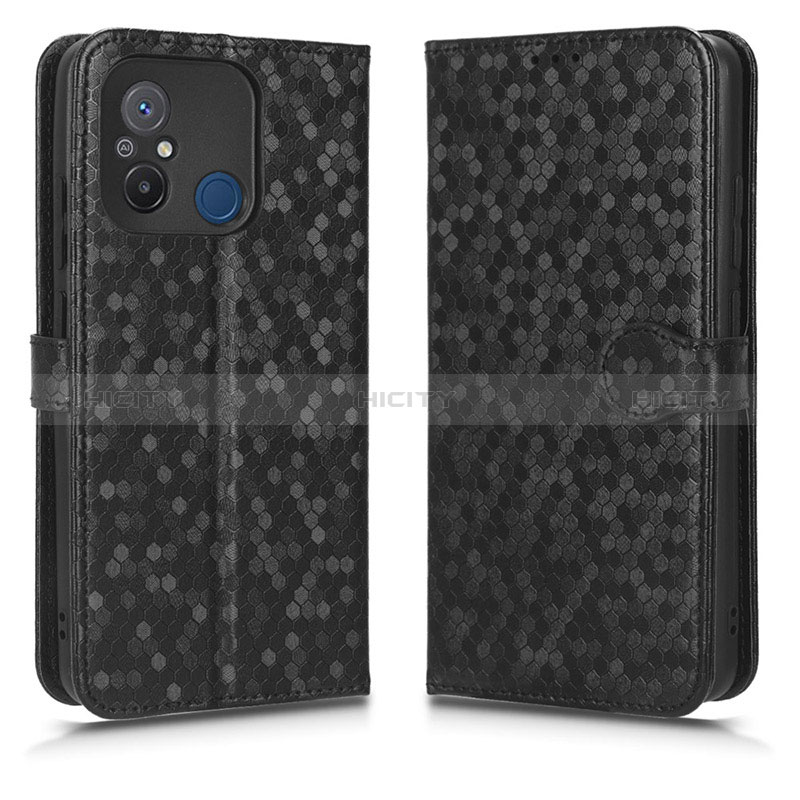 Funda de Cuero Cartera con Soporte Carcasa C01X para Xiaomi Poco C55 Negro