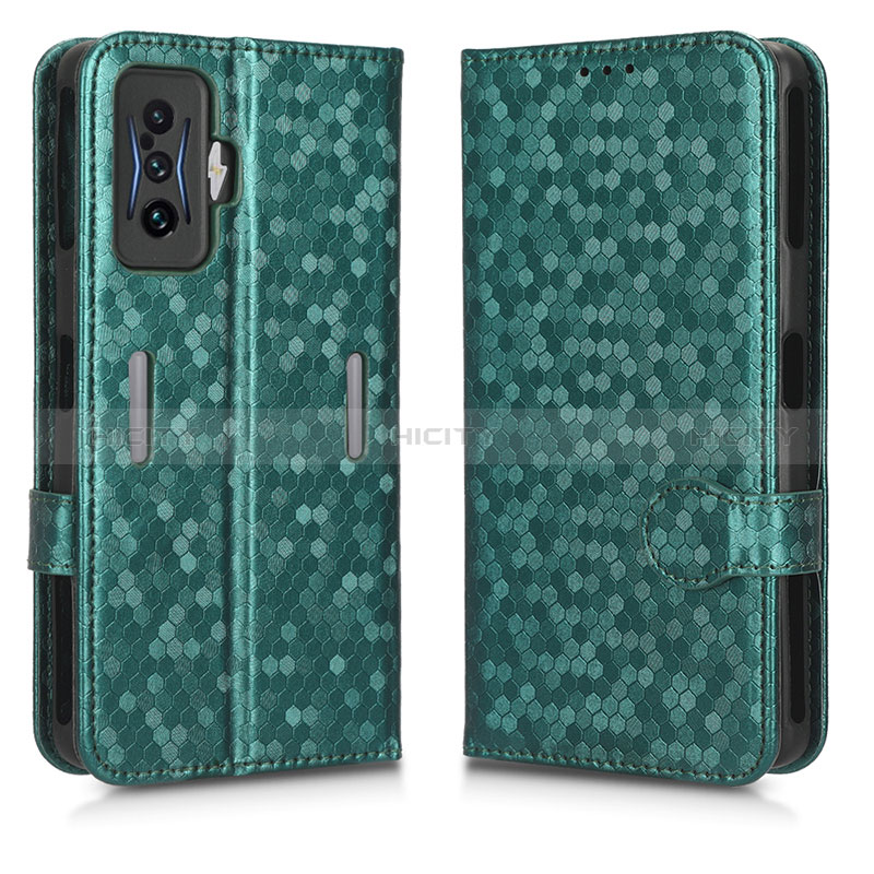 Funda de Cuero Cartera con Soporte Carcasa C01X para Xiaomi Redmi K50 Gaming 5G Verde