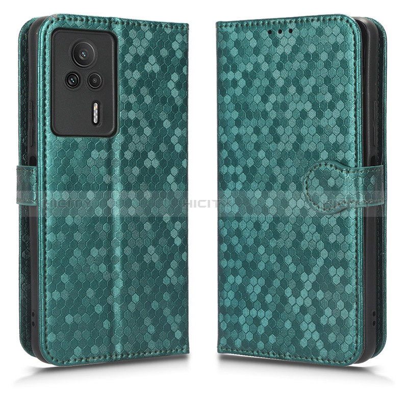 Funda de Cuero Cartera con Soporte Carcasa C01X para Xiaomi Redmi K60E 5G Verde