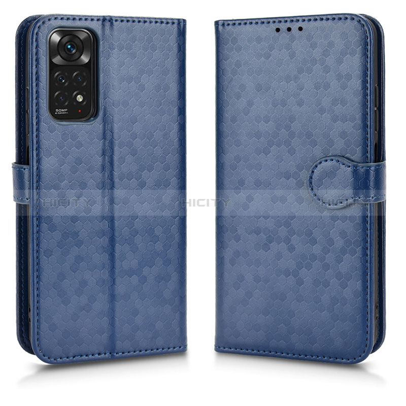 Funda de Cuero Cartera con Soporte Carcasa C01X para Xiaomi Redmi Note 11 4G (2022) Azul